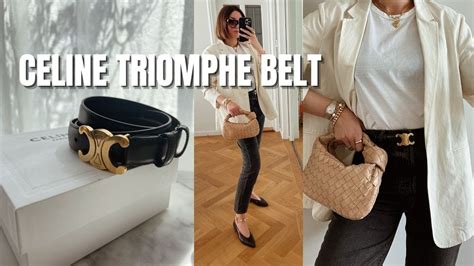 celine triomphe belt size guide